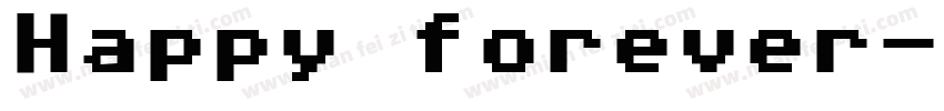 Happy forever字体转换